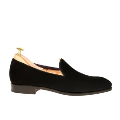 Men's Dress Slippers|Carmina SLIPPERS 80384 UETAM BLACK