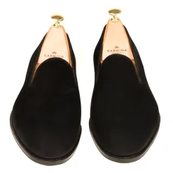 Men's Dress Slippers|Carmina SLIPPERS 80384 UETAM BLACK