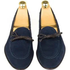 String Loafers|Carmina STRING LOAFERS 1659 DRAC NAVY/BROWN