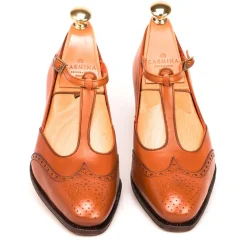 High Heel Oxford|Carmina T STRAP SHOES 1389 LLUC TANNED