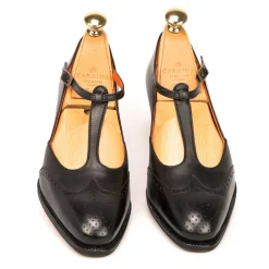 High Heel Oxford|Carmina T STRAP SHOES 1389 LLUC BLACK