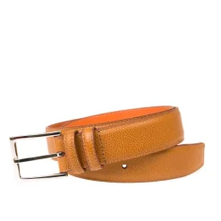 Men's Belts|Carmina TAN GRAIN BELT TANNED