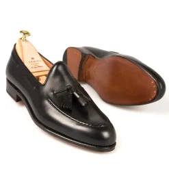 Tassel Loafers|Carmina TASSEL LOAFERS 80367 FOREST BLACK