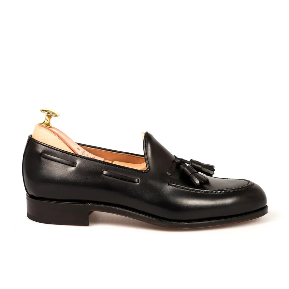 Tassel Loafers|Carmina TASSEL LOAFERS 80367 FOREST BLACK