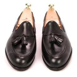 Tassel Loafers|Carmina TASSEL LOAFERS 80367 FOREST BLACK