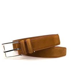 Men's Belts|Carmina SUEDE BELT TOBACCO