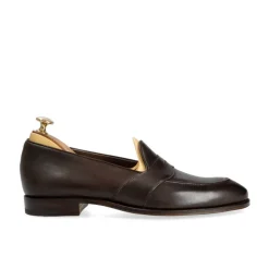 Penny Loafers|Carmina UNLINED FULL STRAP PENNY LOAFERS 80708 UETAM BROWN