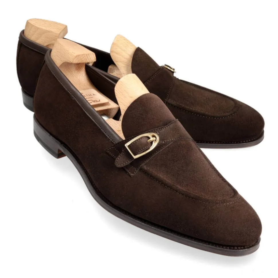 Single Monk Strap Shoes|Carmina UNLINED MONK STRAP LOAFERS 80838 SINEU BROWN