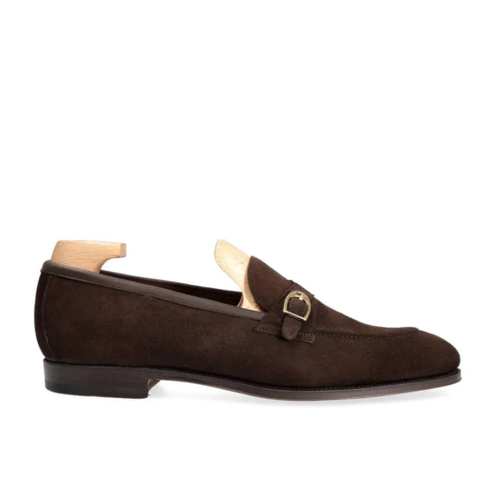 Single Monk Strap Shoes|Carmina UNLINED MONK STRAP LOAFERS 80838 SINEU BROWN