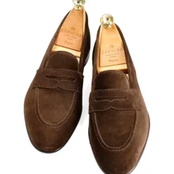 Penny Loafers|Carmina UNLINED PENNY LOAFERS 80546 UETAM EE BROWN