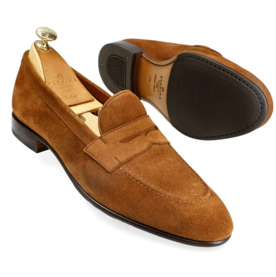 Penny Loafers|Carmina UNLINED PENNY LOAFERS 80546 UETAM EE PARISIANBROWN