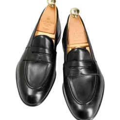 Penny Loafers|Carmina UNLINED PENNY LOAFERS 80546 UETAM EE BLACK