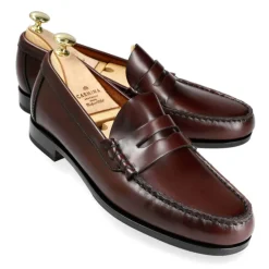 Penny Loafers|Carmina UNLINED PENNY LOAFERS 80678 XIM BURGUNDY