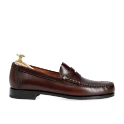 Penny Loafers|Carmina UNLINED PENNY LOAFERS 80678 XIM BURGUNDY