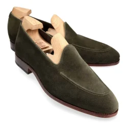 Men's Dress Slippers|Carmina UNLINED SLIPPERS 80709 UETAM LODEN