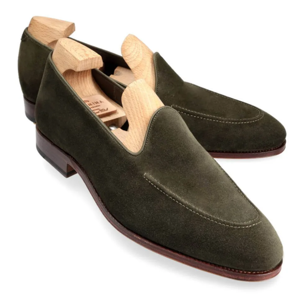 Men's Dress Slippers|Carmina UNLINED SLIPPERS 80709 UETAM LODEN