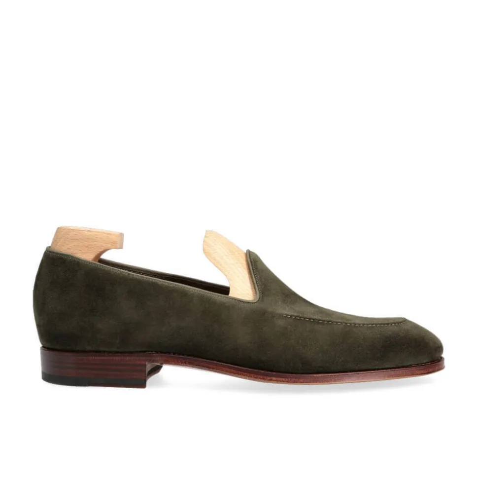 Men's Dress Slippers|Carmina UNLINED SLIPPERS 80709 UETAM LODEN