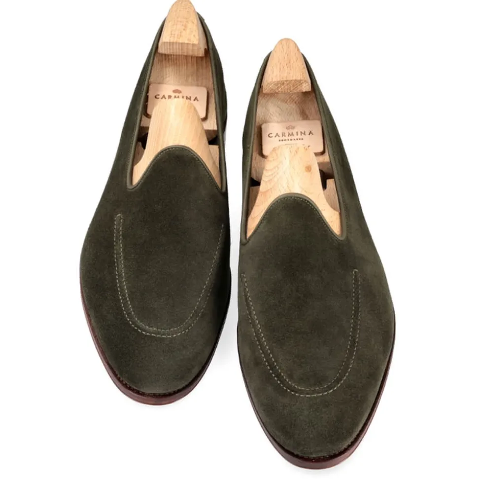 Men's Dress Slippers|Carmina UNLINED SLIPPERS 80709 UETAM LODEN