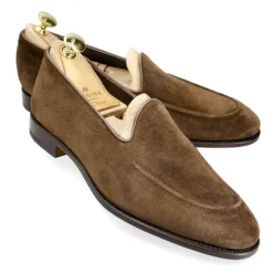 Men's Dress Slippers|Carmina UNLINED SLIPPERS 80709 UETAM BROWN