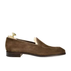 Men's Dress Slippers|Carmina UNLINED SLIPPERS 80709 UETAM BROWN