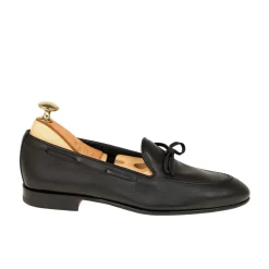 String Loafers|Carmina UNLINED STRING LOAFERS 1659 DRAC BLACK