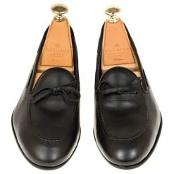 String Loafers|Carmina UNLINED STRING LOAFERS 1659 DRAC BLACK