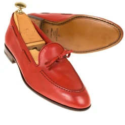 String Loafers|Carmina UNLINED STRING LOAFERS 1659 DRAC RED