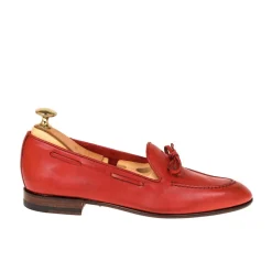 String Loafers|Carmina UNLINED STRING LOAFERS 1659 DRAC RED