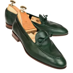String Loafers|Carmina UNLINED STRING LOAFERS 1659 DRAC GREEN