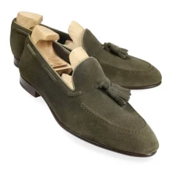 Tassel Loafers|Carmina UNLINED TASSEL LOAFERS 80545 UETAM EE LODEN