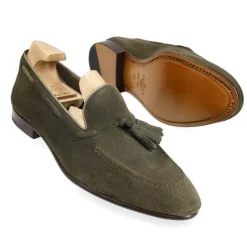 Tassel Loafers|Carmina UNLINED TASSEL LOAFERS 80545 UETAM EE LODEN