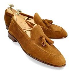 Tassel Loafers|Carmina UNLINED TASSEL LOAFERS 80545 UETAM EE TOBACCO