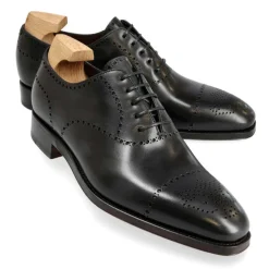Wholecut Oxford|Carmina WHOLECUT BROGUE OXFORDS 80807 RAIN BLACK