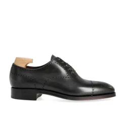 Wholecut Oxford|Carmina WHOLECUT BROGUE OXFORDS 80807 RAIN BLACK