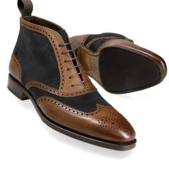 Wingtip Boots|Carmina WINGTIP BOOTS 80438 RAIN BROWN/NAVY