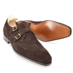 Double Monk Strap Shoes|Carmina WINGTIP DOUBLE MONK STRAPS 80133 SIMPSON BROWN