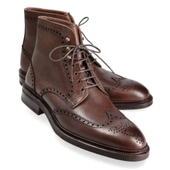 Men's Work Boots|Wingtip Boots|Carmina WINGTIP DRESS BOOTS 80770 SOLLER BROWN