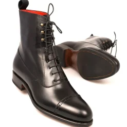 Balmoral Boots|Carmina WOMEN BALMORAL BOOTS 1573 MADISON BLACK