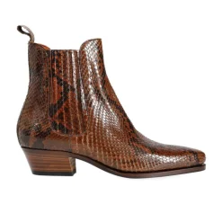 Python Shoes|Women's Chelsea Boots|Carmina WOMEN CHELSEA BOOTS 1806 JULIA HOTSAUCE