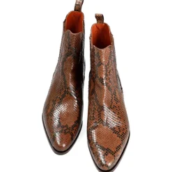 Python Shoes|Women's Chelsea Boots|Carmina WOMEN CHELSEA BOOTS 1806 JULIA HOTSAUCE