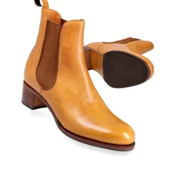 High Heel Boots|Women's Chelsea Boots|Carmina WOMEN CHELSEA BOOTS 1426 PERLA TANNED