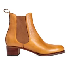 High Heel Boots|Women's Chelsea Boots|Carmina WOMEN CHELSEA BOOTS 1426 PERLA TANNED