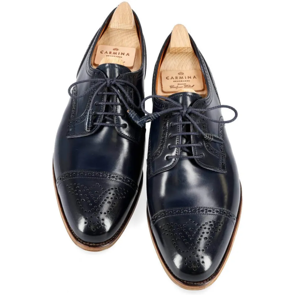 Women Cordovan|Carmina WOMEN CORDOVAN SHOES 1547 MADISON NAVY