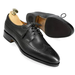 Wingtip Derby|Carmina WOMEN DERBY SHOES 1428 MADISON BLACK