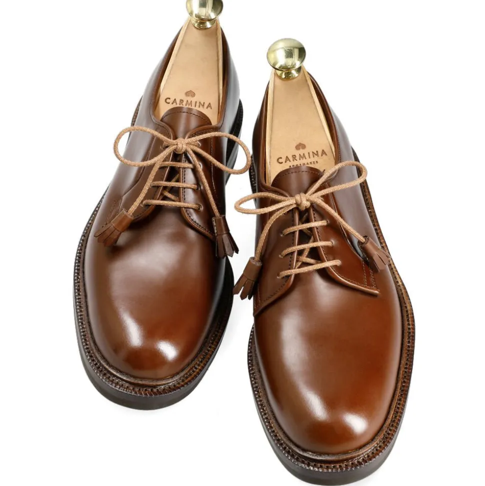 Plain Toe Derby|Carmina WOMEN DERBY SHOES LIMITED EDITION 1802 OSCARIA CHESNUT