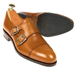 Double Monk Strap|Carmina WOMEN DOUBLE MONK STRAP 1645 MADISON TANNED