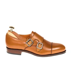 Double Monk Strap|Carmina WOMEN DOUBLE MONK STRAP 1645 MADISON TANNED