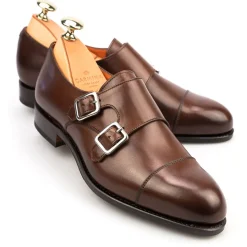 Double Monk Strap|Carmina WOMEN DOUBLE MONK STRAP 1645 MADISON BROWN