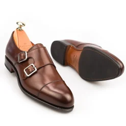 Double Monk Strap|Carmina WOMEN DOUBLE MONK STRAP 1645 MADISON BROWN