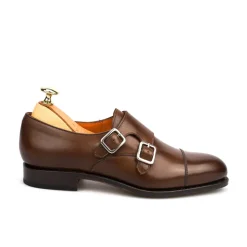 Double Monk Strap|Carmina WOMEN DOUBLE MONK STRAP 1645 MADISON BROWN